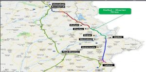 Lahore-Sialkot Motorway Map 